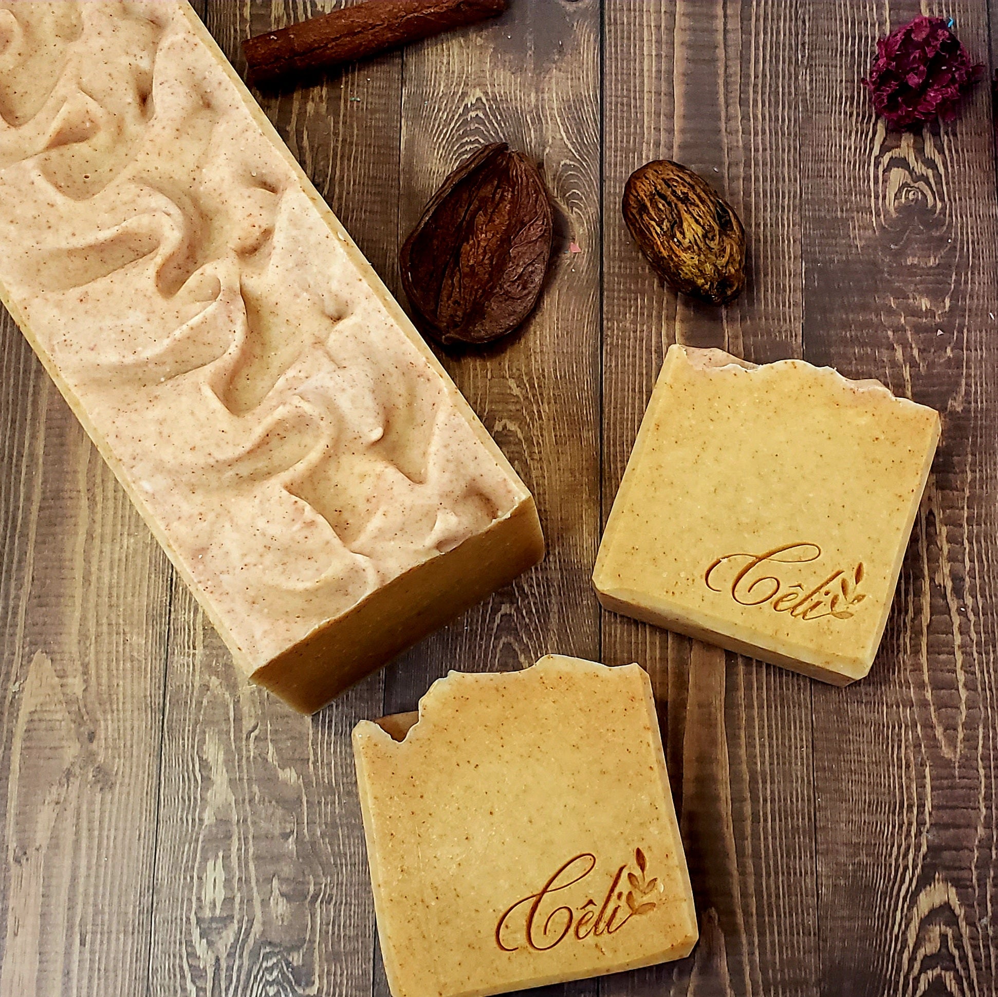 Jabón de Cúrcuma y Cocoa - Turmeric and cocoa bar soap